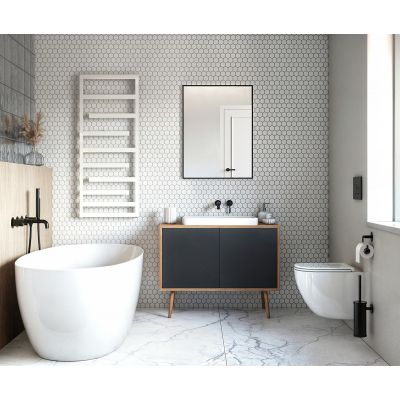 Oltens Kagera 40803000 umywalka 60x42 cm prostokątna nablatowa biała