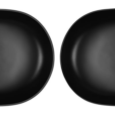 Oltens Hamnes 41313300 umywalka 51x39 cm owalna nablatowa czarna