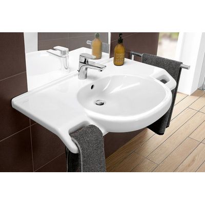 Villeroy & Boch O.Novo Vita 41208001 umywalka 80x55 cm ścienna dla niepełnosprawnych biała