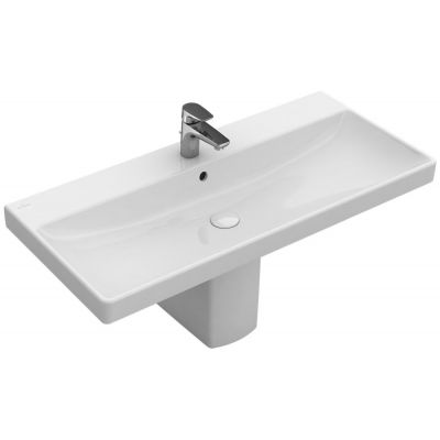 Villeroy & Boch Avento 4156A501 umywalka 100x47 cm prostokątna ścienna-meblowa biała