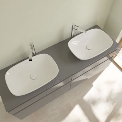 Villeroy & Boch Loop & Friends 4A4900R1 umywalka 56x38 cm prostokątna nablatowa biała