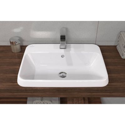 Villeroy & Boch Architectura 5A6760R1 umywalka 60x45 cm prostokątna wpuszczana biała
