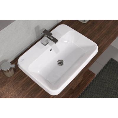 Villeroy & Boch Architectura 5A6760R1 umywalka 60x45 cm prostokątna wpuszczana biała