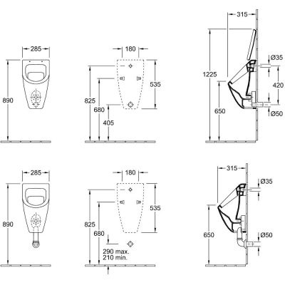 Villeroy & Boch Subway 751300R1 pisuar