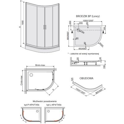 Sanplast TX 602271029038401 kabina z brodzikiem