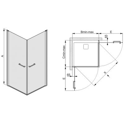 Sanplast Prestige III 600073042001401 kabina prysznicowa kwadratowa 80x80 cm biały