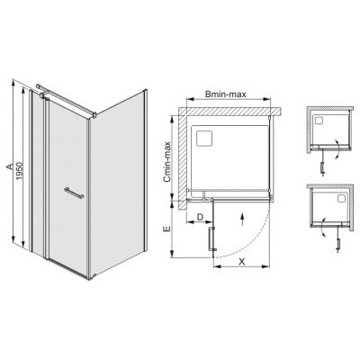 Sanplast Prestige III 600073028001401 kabina prysznicowa 120x80 cm prostokątna biały połysk/szkło przezroczyste