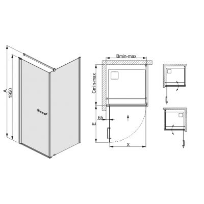 Sanplast Prestige III 600073006001401 kabina prysznicowa prostokątna 80x70 cm biały