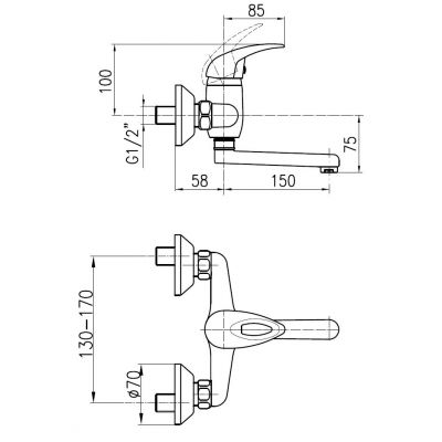KFA Armatura Jaspis 54081000 bateria umywalkowa