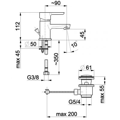KFA Armatura Granat 552281500 bateria umywalkowa