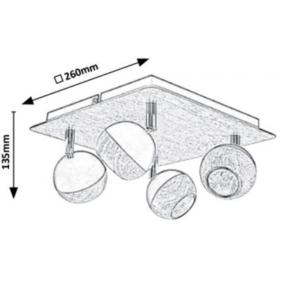 Rabalux Arthur 5616 lampa podsufitowa
