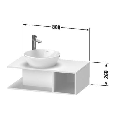 Duravit D-Neo DE491802222 szafka wisząca podumywalkowa 80x48 cm