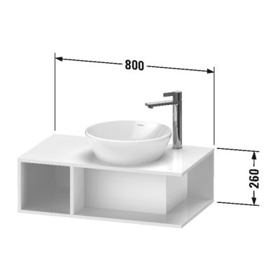 Duravit D-Neo DE493802222 szafka wisząca podumywalkowa 80x48 cm