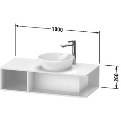 Duravit D-Neo DE493902222 szafka wisząca podumywalkowa 100x48 cm
