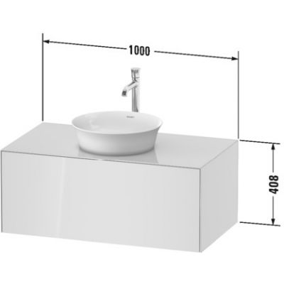 Duravit White Tulip WT497608585 szafka wisząca podumywalkowa 100x55 cm