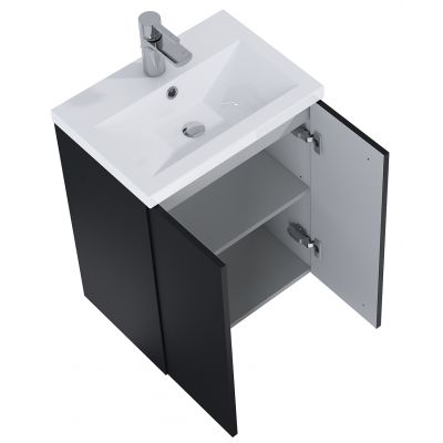 Elita Kido RE020500117160 umywalka z szafką 50.6 cm czarną