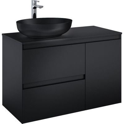 Elita Split RE011006057160 szafka 100x45.8x63.5 cm podumywalkowa wisząca czarna