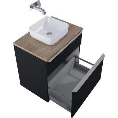 Elita Lofty RE010700027160 szafka 70x48.7x69.5 cm podumywalkowa wisząca czarna