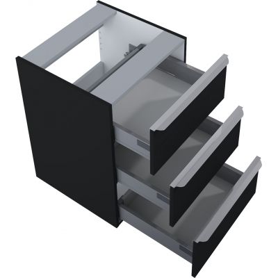 Elita Lofty RE080500127160 szafka 50x48.7x69.5 cm boczna wisząca czarna