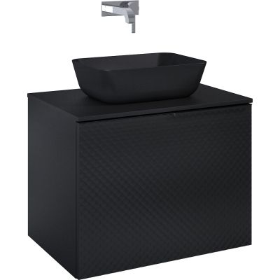 Elita Glam RE010700167160 szafka 71.5x47.1x54 cm podumywalkowa wisząca czarna