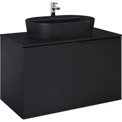Elita Glam RE010900167160 szafka 91x47.1x54 cm podumywalkowa wisząca czarna