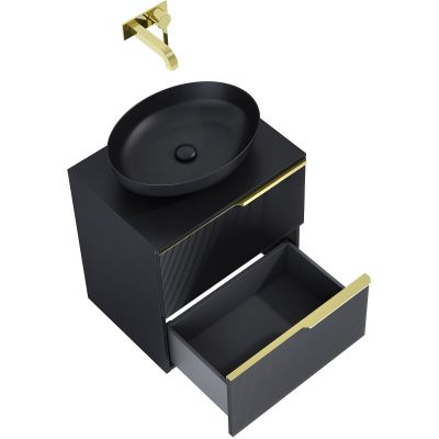 Elita Soho RE010604047160 szafka 60x45.3x63.5 cm podumywalkowa wisząca czarna