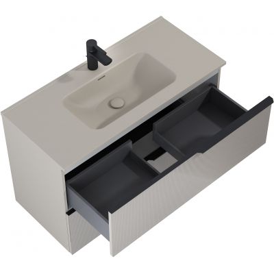 Elita Soho RE011004047020 szafka 100x45.3x63.5 cm podumywalkowa wisząca beżowa