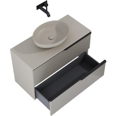 Elita Soho RE011004047020 szafka 100x45.3x63.5 cm podumywalkowa wisząca beżowa