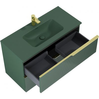 Elita Soho RE011004047010 szafka 100x45.3x63.5 cm podumywalkowa wisząca zielona