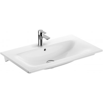 Geberit Selnova Square 500995001 umywalka 80x48 cm prostokątna meblowa biała