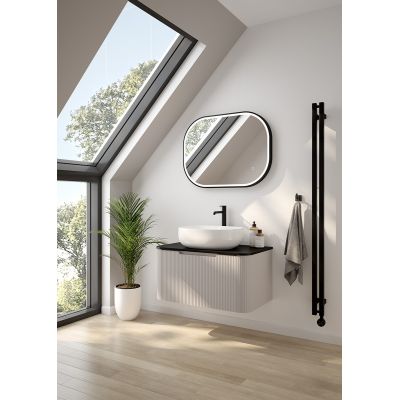 Oltens Hamnes 40819000 umywalka 49.5x35.5 cm owalna nablatowa biała