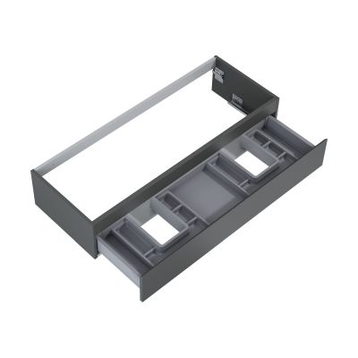 Oltens Vernal 60012400 szafka 120x45.6x23.6 cm podumywalkowa wisząca grafitowa