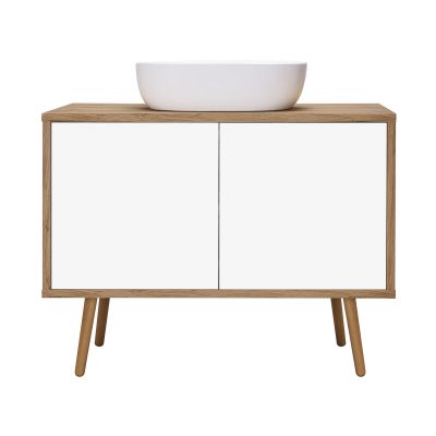 Oltens Hedvig 60204060 szafka 95x45x49.7 cm podumywalkowa wisząca biała-dąb