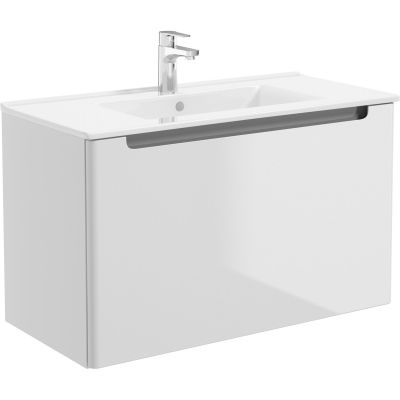 Oltens Jog 41204000 umywalka 81x39 cm prostokątna meblowa biała