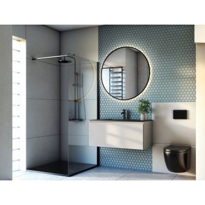 Oltens Molle 32203300 bateria umywalkowa stojąca czarny mat