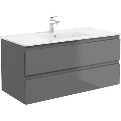 Oltens Vernal 60002400 szafka 100x45.6x47 cm podumywalkowa wisząca grafitowa