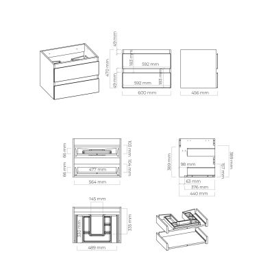 Zestaw Oltens 60000300, 60001300, 60017300, 63009060