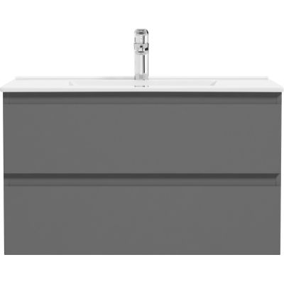 Oltens Vernal 60001400 szafka 80x45.6x47 cm podumywalkowa wisząca grafitowa