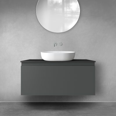 Oltens Vernal 60015400 szafka 100x45.6x47 cm podumywalkowa wisząca grafitowa