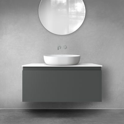 Oltens Vernal 60015400 szafka 100x45.6x47 cm podumywalkowa wisząca grafitowa