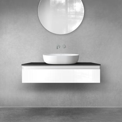 Oltens Vernal 60011000 szafka 100x45.6x23.6 cm podumywalkowa wisząca biała