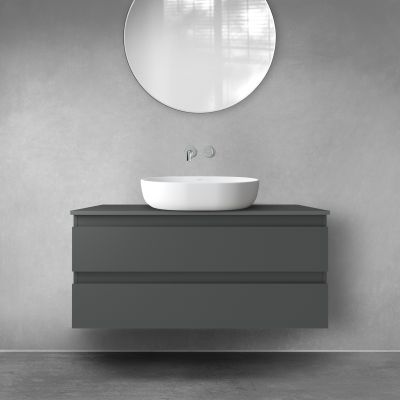 Oltens Vernal 60002400 szafka 100x45.6x47 cm podumywalkowa wisząca grafitowa