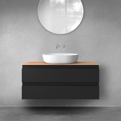 Oltens Vernal 60002300 szafka 100x45.6x47 cm podumywalkowa wisząca czarna