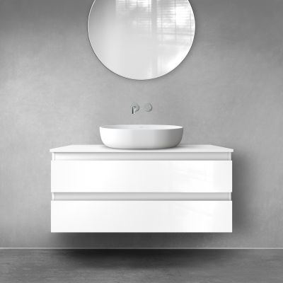 Oltens Vernal 60004000 szafka 100x45.6x47 cm podumywalkowa wisząca biała