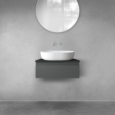 Oltens Vernal 60009400 szafka 60x45.6x23.6 cm podumywalkowa wisząca grafitowa