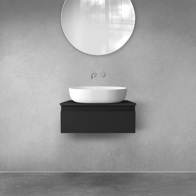 Oltens Vernal 60009300 szafka 60x45.6x23.6 cm podumywalkowa wisząca czarna