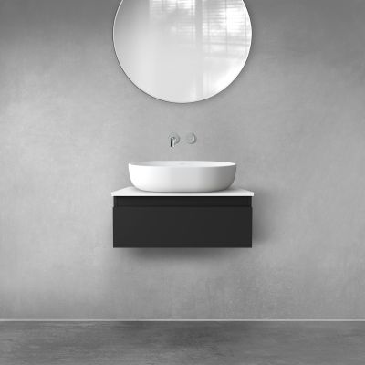 Oltens Vernal 60009300 szafka 60x45.6x23.6 cm podumywalkowa wisząca czarna