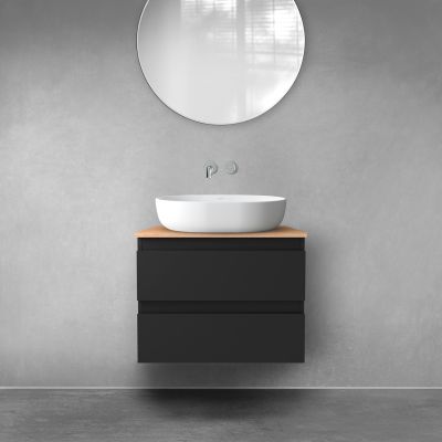 Oltens Vernal 60000300 szafka 60x45.6x47 cm podumywalkowa wisząca czarna