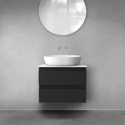 Oltens Vernal 60000300 szafka 60x45.6x47 cm podumywalkowa wisząca czarna