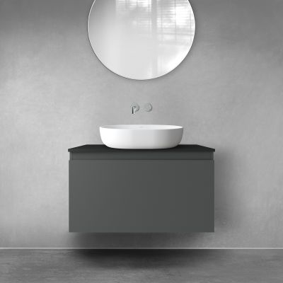 Oltens Vernal 60014400 szafka 80x45.6x47 cm podumywalkowa wisząca grafitowa